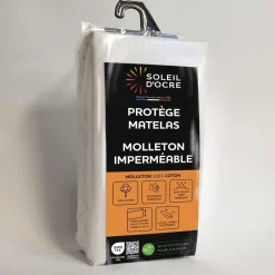 Protege matelas coton MOLLETON imperméable, par Soleil d'ocre