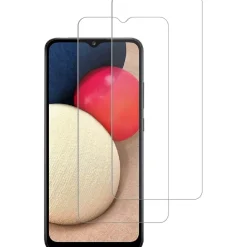 Protège écran Samsung A03s Verre trempé x2