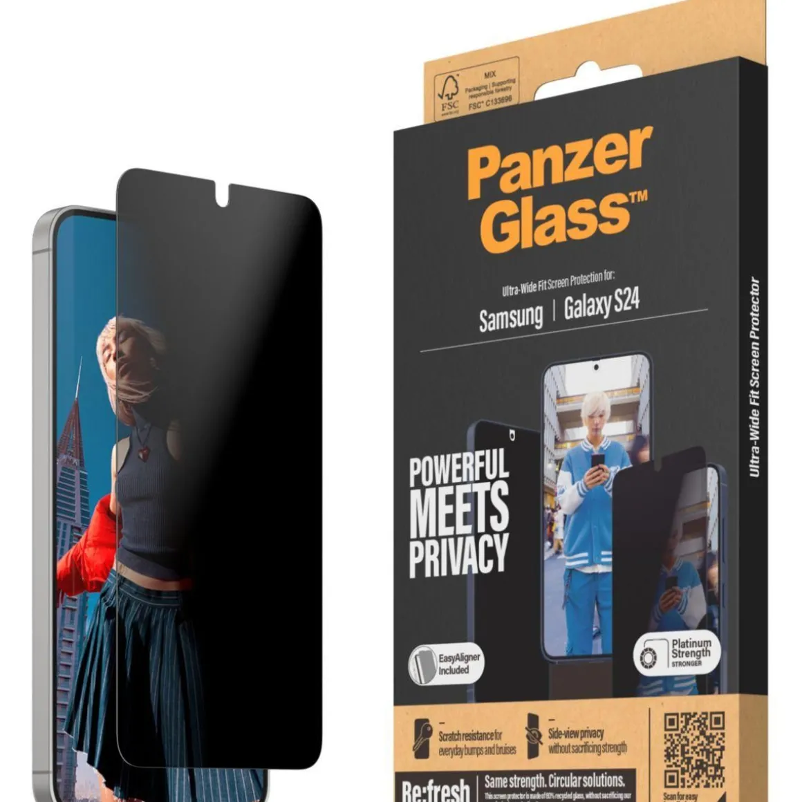 Protège écran Samsung S24 Privacy UWF