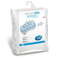 Protège matelas bouclette éponge coton imperméable et absorbant - Forme drap housse QUALITE PLUS