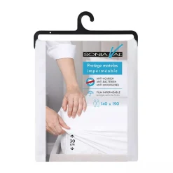 Protège matelas imperméable anti acariens 140g/m²