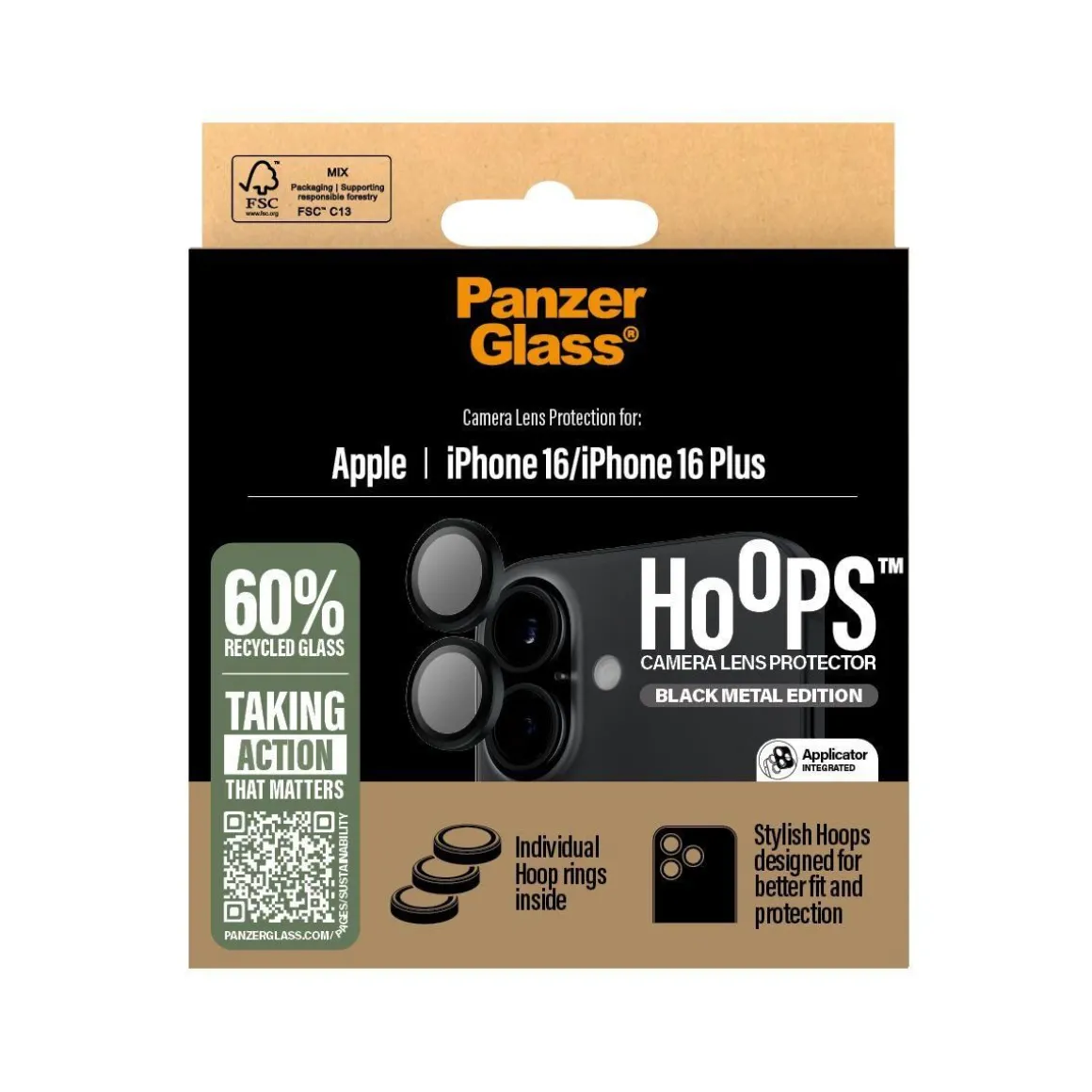 Protège objectif iPhone 16/16 Plus protège objectif Hoops