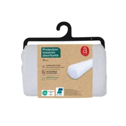 Protège traversin absorbant en flanelle de coton anti acariens