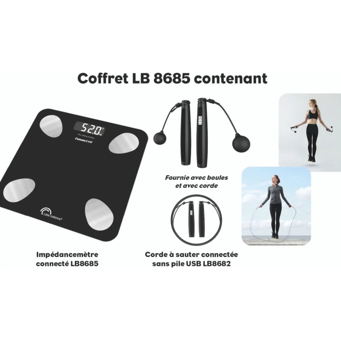Pèse personne connecté Kit Duo Connect Fit