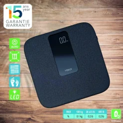 Pèse personne électronique HI-EMMA-BK - Anthracite