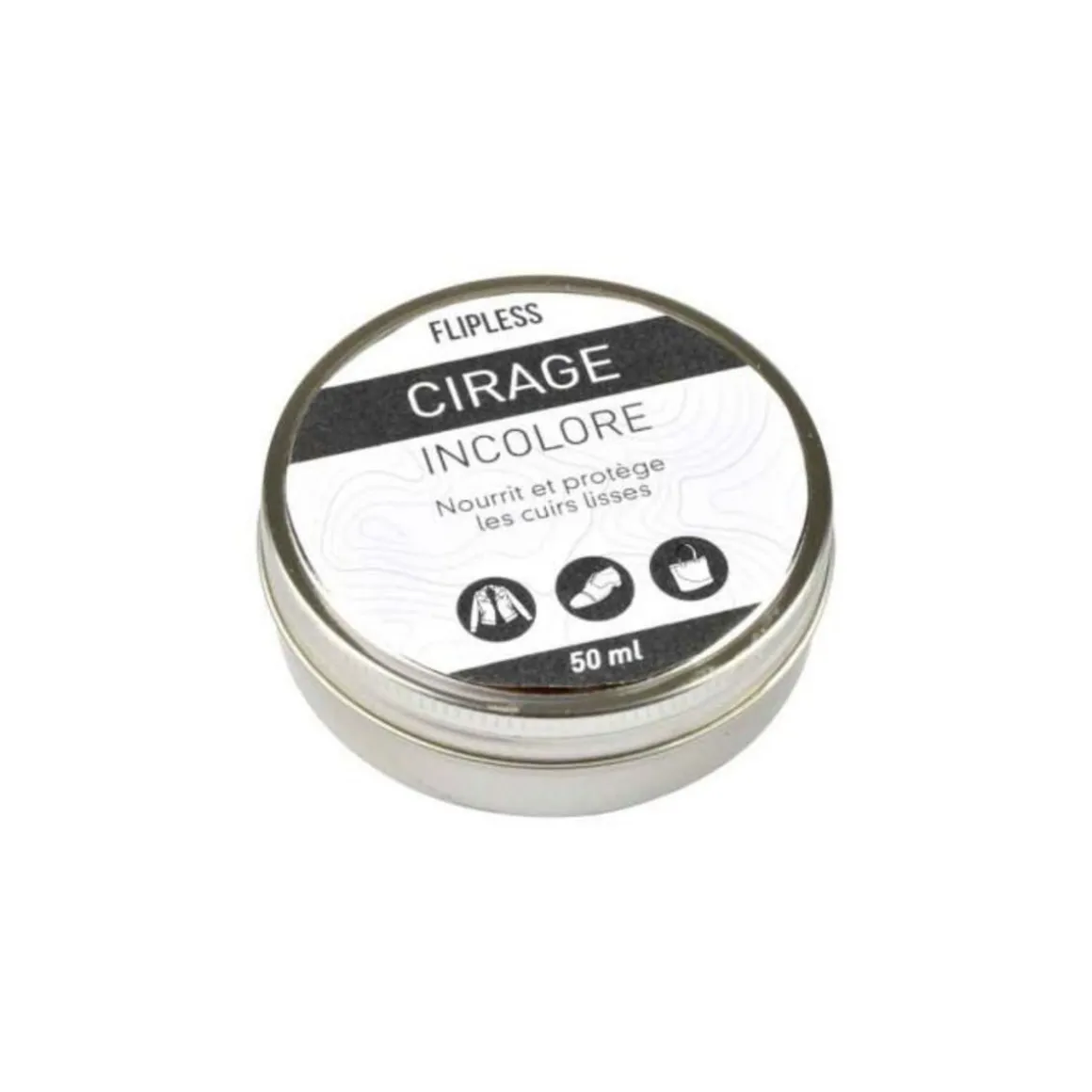 Pâte de Cirage Incolore Chaussure 50ml Blanc