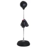 Punching ball sur pied réglable en hauteur 126-144 cm avec gants, pompe et base de lestage noir