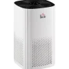 Purificateur d'air 25 W 4 vitesses mode silencieux - filtre HEPA, charbon actif - jusqu'à 24 m² - débit d'air pur 225 m³/h - timer - ABS blanc noir