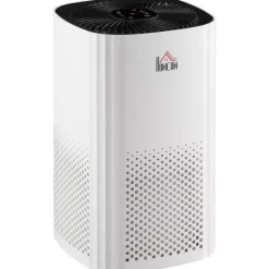 Purificateur d'air 25 W 4 vitesses mode silencieux - filtre HEPA, charbon actif - jusqu'à 24 m² - débit d'air pur 225 m³/h - timer - ABS blanc noir