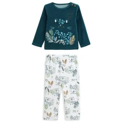 Pyjama bébé 2 pièces en velours Borneo
