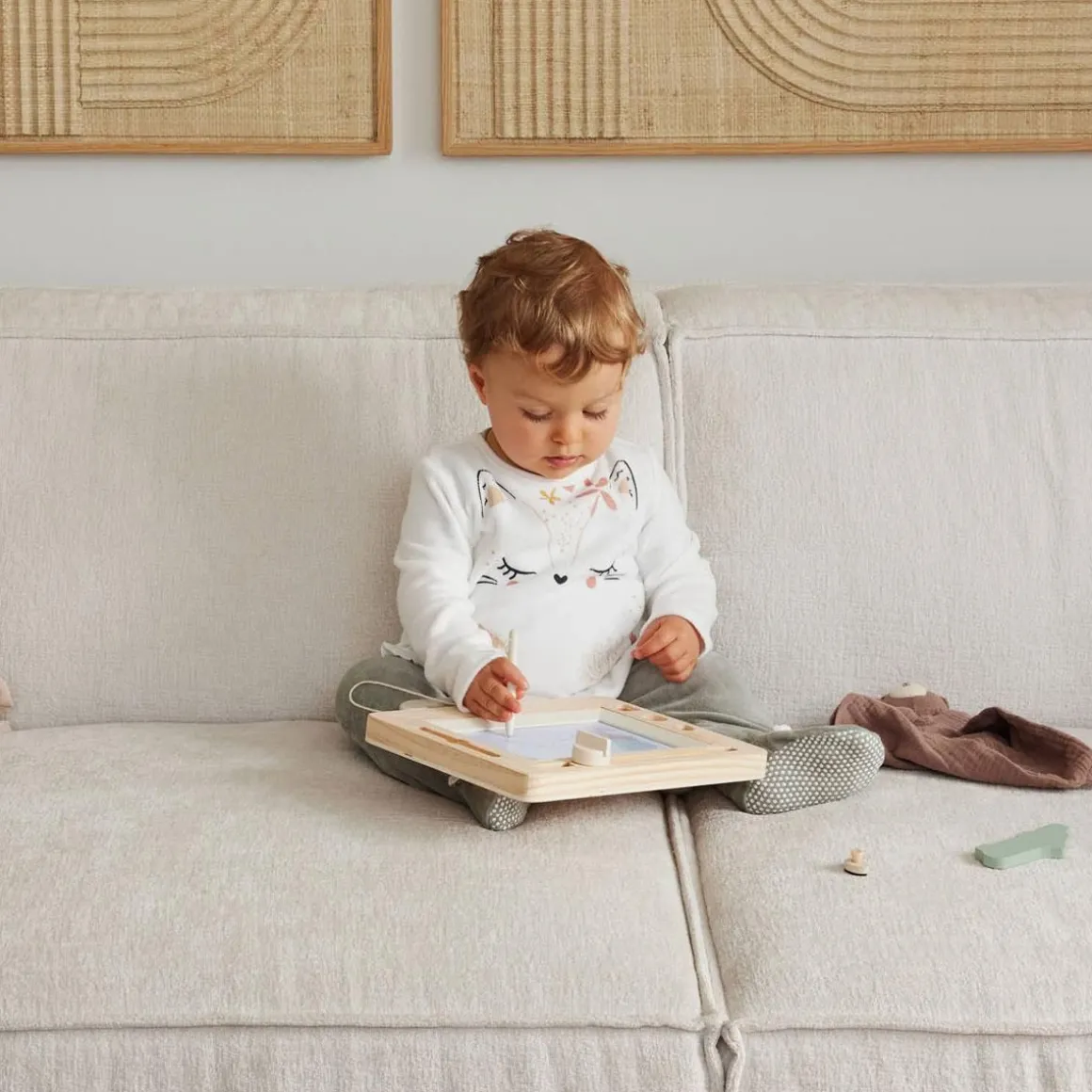 Pyjama bébé en velours Lily