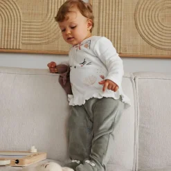 Pyjama bébé en velours Lily