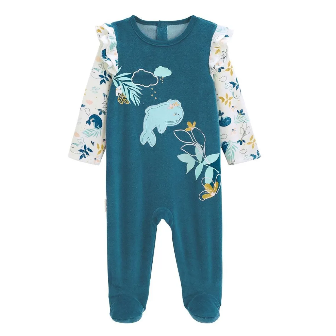 Pyjama bébé en velours Moana