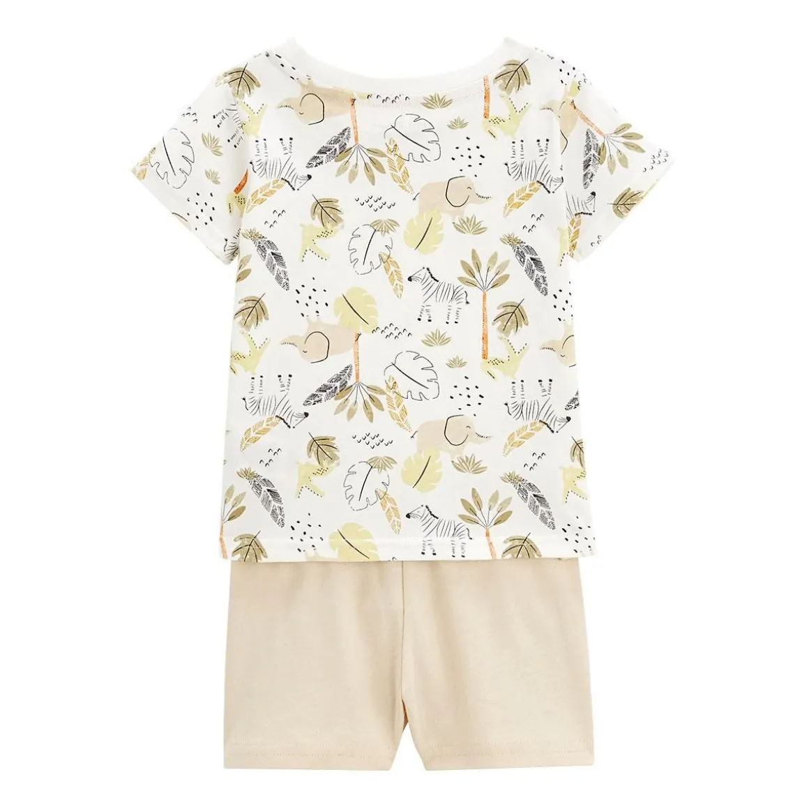 Pyjama enfant manches courtes écru Zagora