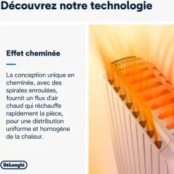 Radiateur à bain d'huile 2500w blanc - trd41025
