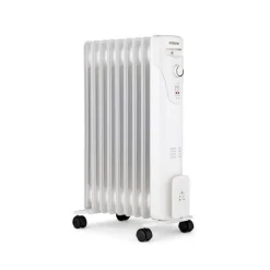 Radiateur bain d'huile électrique - 2000 Watts - OCEANIC - 3 puissances - 9 éléments - Mobile - Blanc