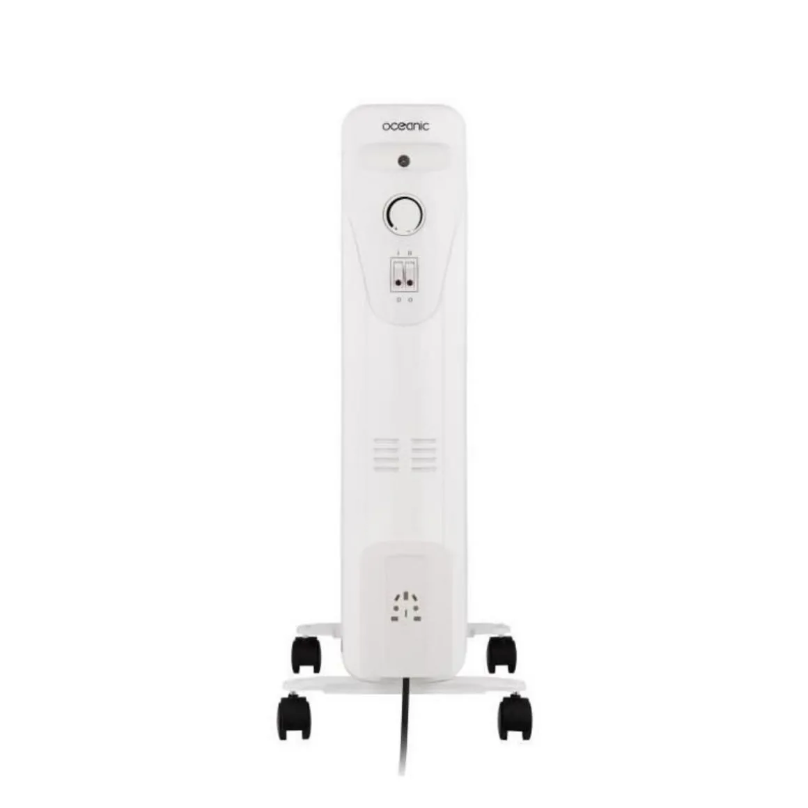 Radiateur bain d'huile électrique - 2000 Watts - OCEANIC - 3 puissances - 9 éléments - Mobile - Blanc
