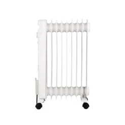 Radiateur bain d'huile électrique - 2000 Watts - OCEANIC - 3 puissances - 9 éléments - Mobile - Blanc
