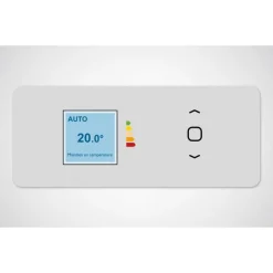 Radiateur chaleur 1000W AGILIA horizontal pilotage intelligent connecté blanc carat ATLANTIC 503122