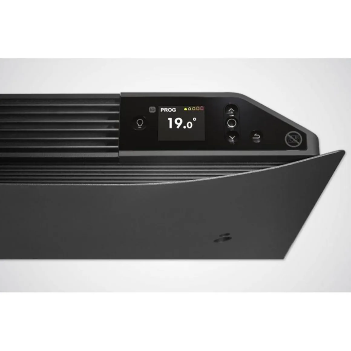 Radiateur connecté lumineux plinthe DIVALI 1000W gris étoilé ATLANTIC 507632