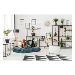 Radiateur convecteur electrique 2000W OCEANIC - 3 puissances - Mobile - Blanc