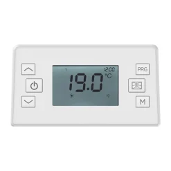 Radiateur électrique à inertie céramique POAS Blanc Céramique 1000W