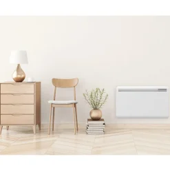 Radiateur électrique à inertie céramique POWELL Blanc Céramique 1500W