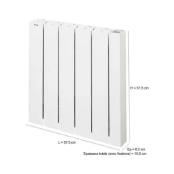 Radiateur électrique connecté à inertie fluide 1000 W Alcantara