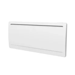 Radiateur électrique fixe a inertie seche céramique 2000W OCEANIC Rubis - Design galbé - Blanc - NF