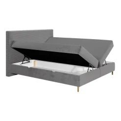 Rafaela - lit boxspring - 160x200 - coffres et surmatelas inclus - en velours
