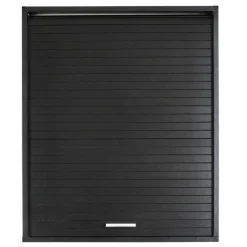 Rangement de cuisine à rideau coloris noir L60 cm - COOKING