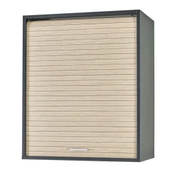 Rangement de cuisine à rideau coloris noir L60 cm - COOKING