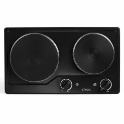 Réchaud électrique 2 feux 2500w noir - doc168n