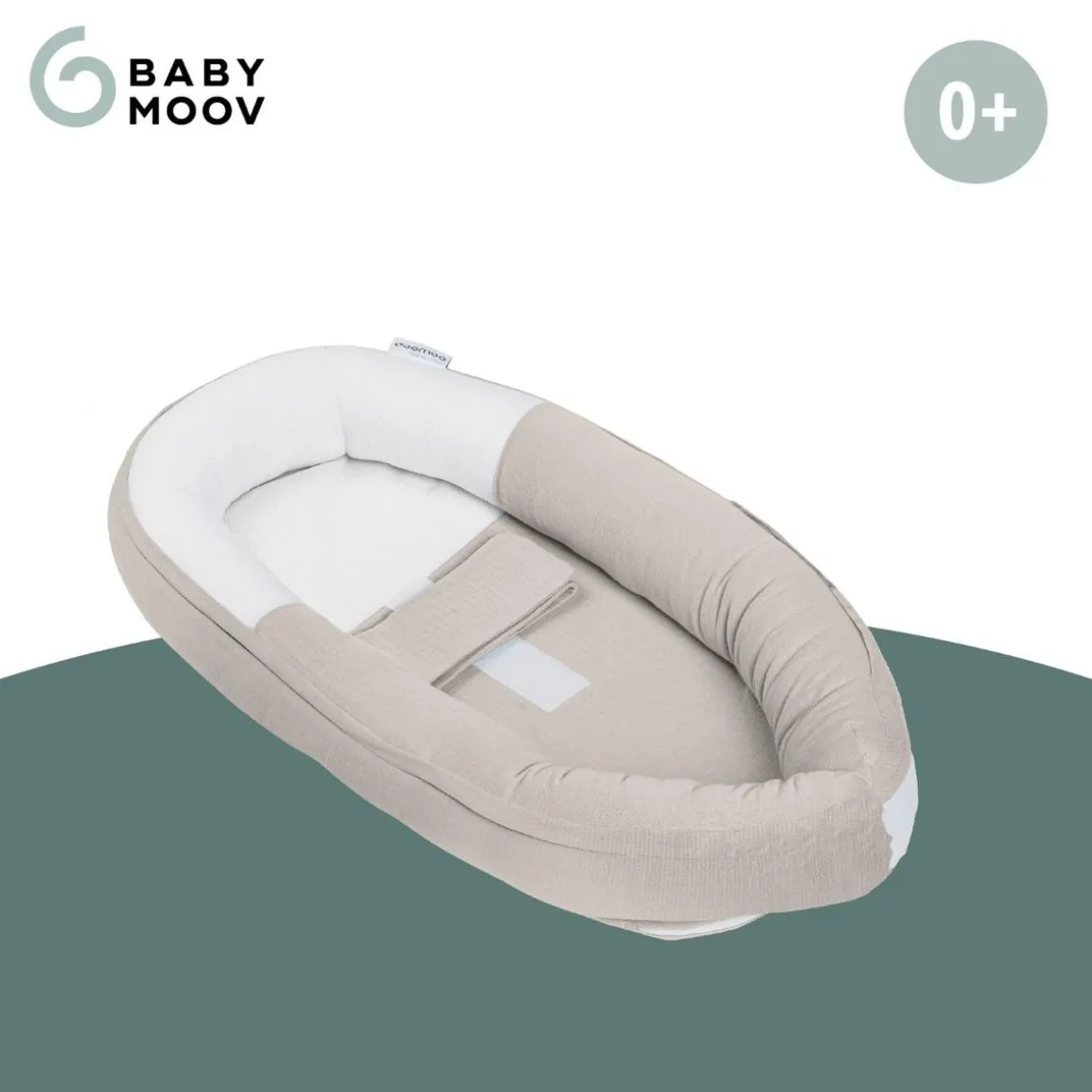 Réducteur nouveau-né Doomoo Cocoon Babymoov - Evolutif, Respirant, 0 - 8 mois - Tetra Sand
