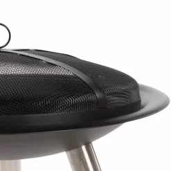 RedFire Vasque a feu Chicago Noir Acier 75 cm 85013