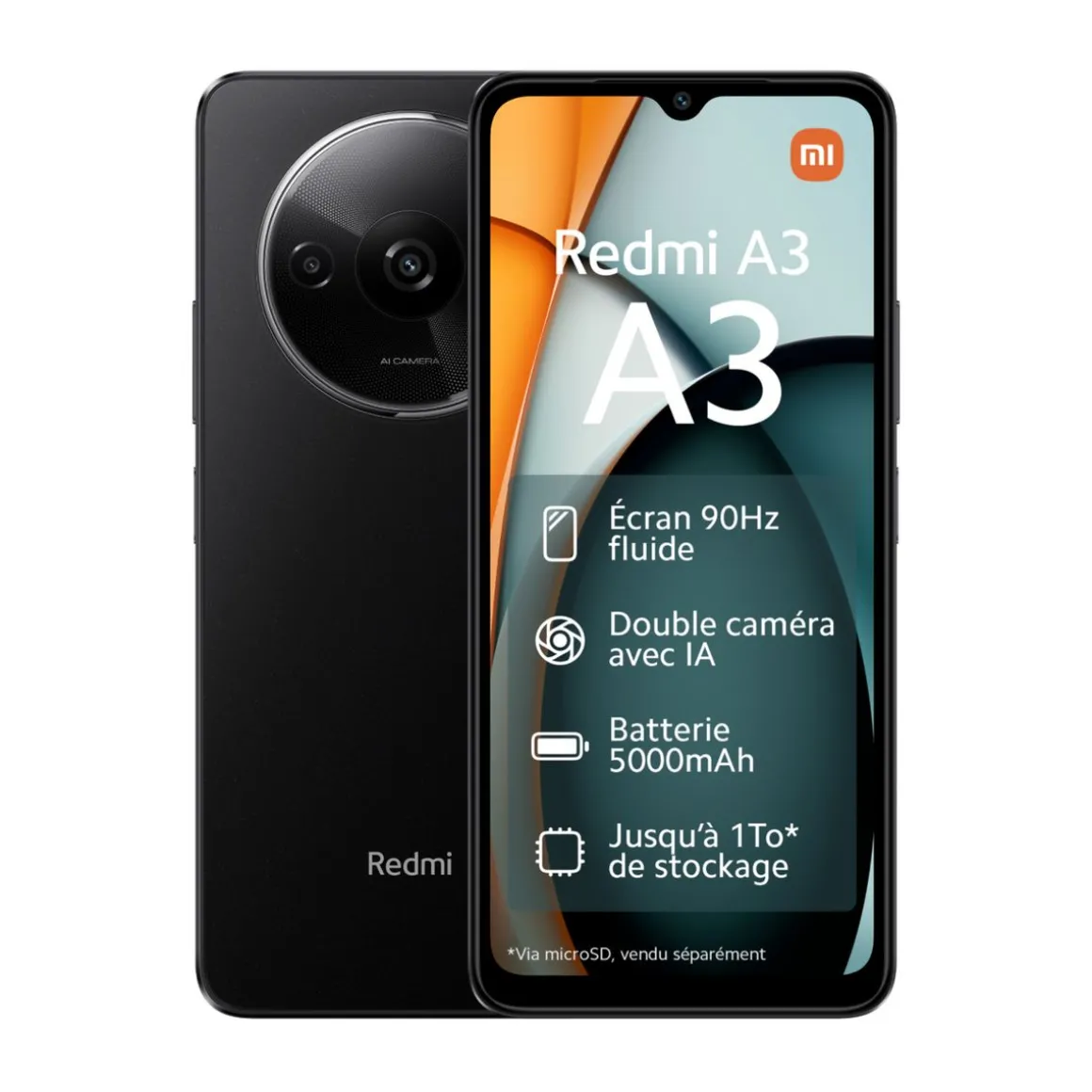 Redmi A3 64Go - Noir