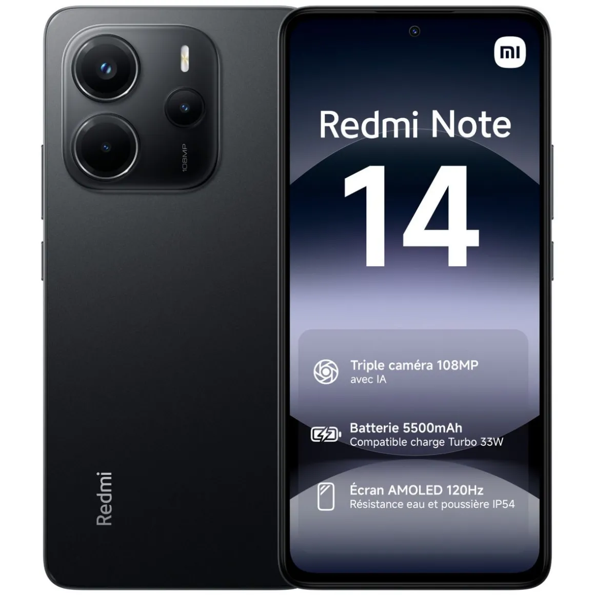 Redmi Note 14 4G 256Go - Noir