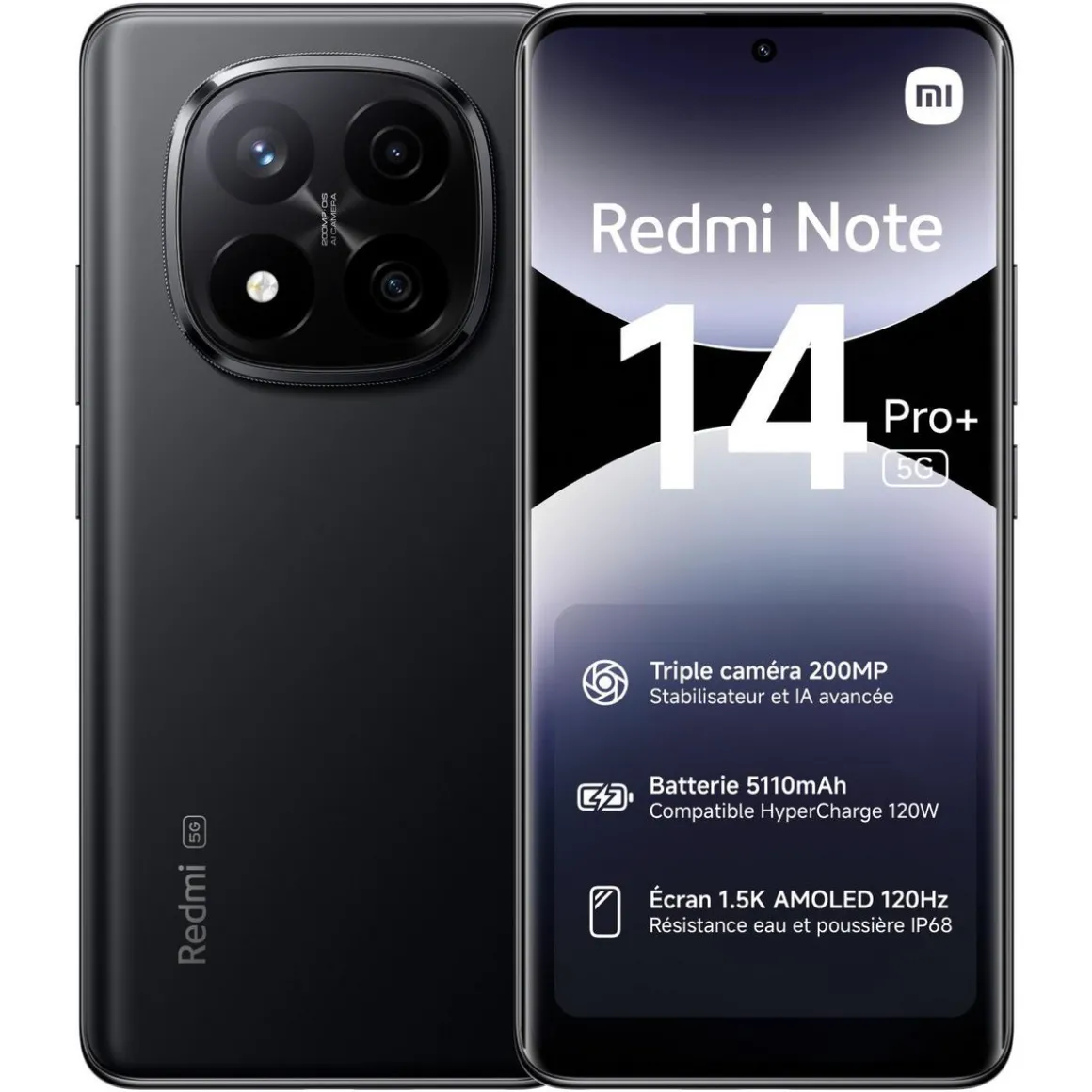 Redmi Note 14 Pro+ 5G 512Go - Noir