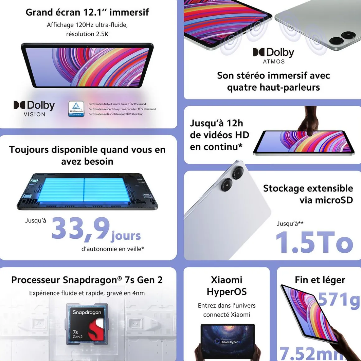 Redmi Pad Pro 6/128Go - Bleu