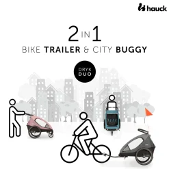 Remorque de vélo pour bébé Dryk Duo