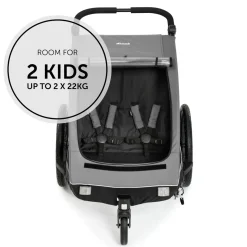 Remorque de vélo pour bébé Dryk Duo