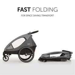 Remorque de vélo pour bébé Dryk Duo