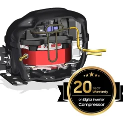 Réfrigérateur 1 porte BRR29703EWW/EF Metal Cooling