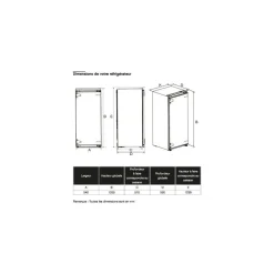 Réfrigérateur 1 porte ERFI125-55miB1