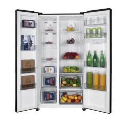 Réfrigérateur américain Continental Edison - CERA532NFB - Total No Frost- 529L - L90 cm xH177 cm - Noir