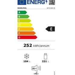 Réfrigérateur combiné 60cm 335l nofrost - W7X82OW