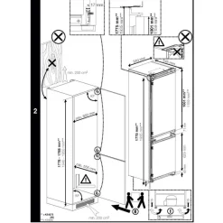 Réfrigérateur combiné encastrable BCNA306E5SN