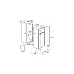Réfrigérateur combiné encastrable à glissière 249l - KTS5LE16S
