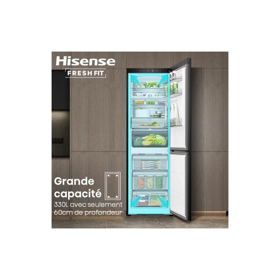 Réfrigérateur combiné RB5K330GSFC freshfit