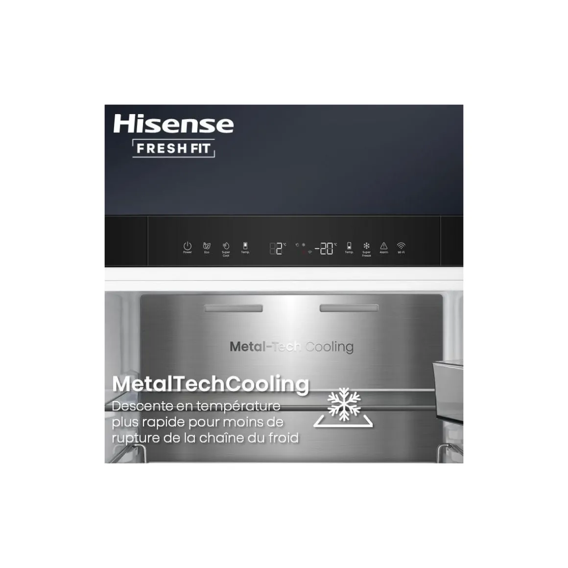 Réfrigérateur combiné RB5K330GSFC freshfit